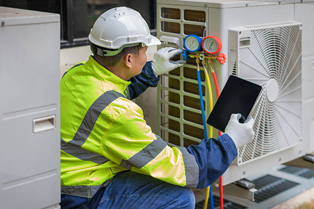 Professional Hvac technician working in Walnut Creek, NC